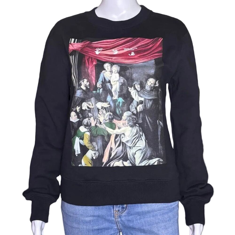 Off-White c/o Virgil Abloh FW20 Caravaggio Painting Slim Fit Sweatshirt XXS